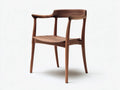 Esszimmerstuhl Walnussholz 56×55×78 cm Braun - Armlehnenstuhl im organischen Design