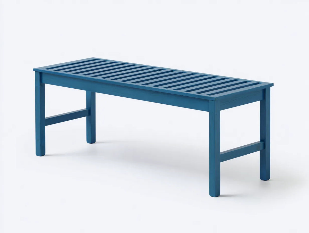 Gartenbank 150×45×45 cm - Holz blau - Moderne Sitzbank für den Außenbereich